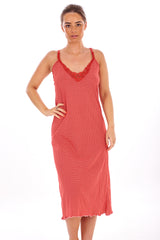 Cotton Thin Strap Chemise Nighties