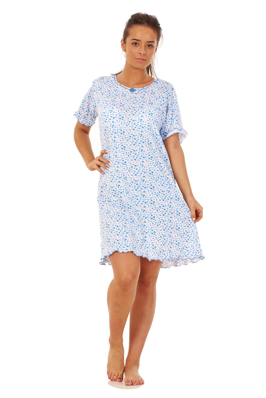 Summer Nighties Short Sleeve Floral