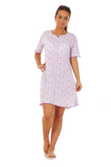 Summer Nighties Short Sleeve Floral