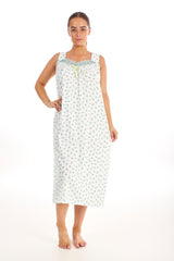 Womens Cotton Long Lace Nightdress