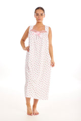 Womens Cotton Long Lace Nightdress