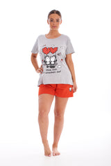 Ladies Cotton Shorts & T Shirt Pyjama