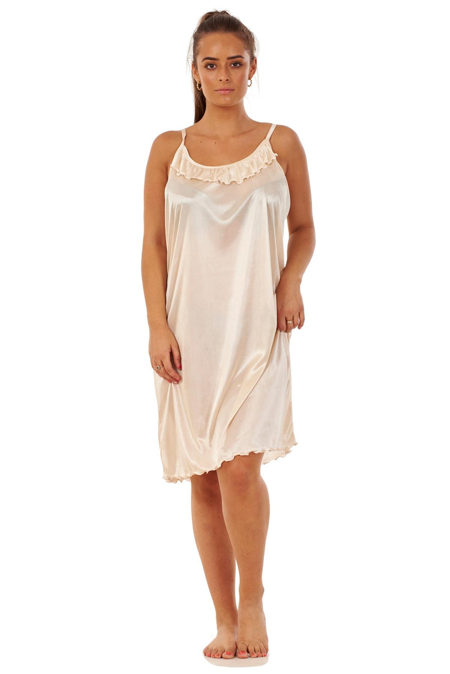 Sleeveless Satin Nightdress