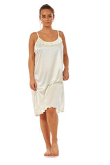 Sleeveless Satin Nightdress