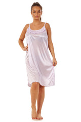 Sleeveless Satin Nightdress