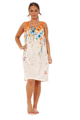 Floral Nightgown Thin Cotton Strap