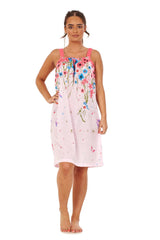 Floral Nightgown Thin Cotton Strap