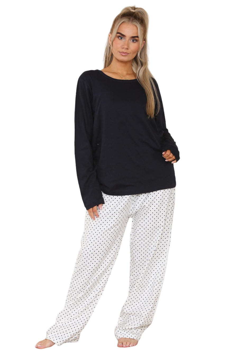 Ladies Flannel Cotton Star Winter Loungewear
