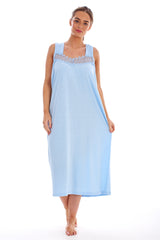 Long Sleeveless Nighty with Straps