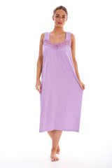 Long Sleeveless Nighty with Straps