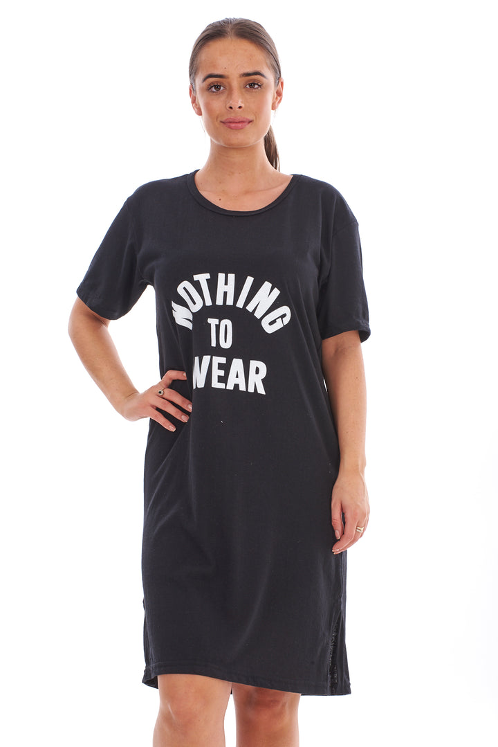 Funny Nightshirts Ladies Cotton Print