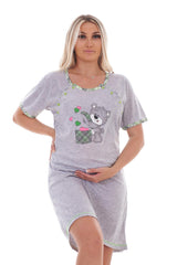 Ladies Nursing Teddy Nightdress