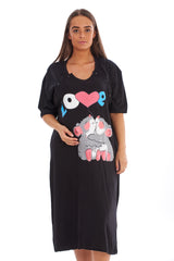 Maternity Nightshirt Button Up