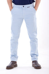 Mens Slim Fit Cotton Chinos Trousers