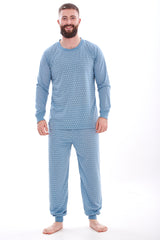 Ribbed T Shirt Full Sleeve Pyjama Set