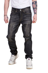 Mens Slim Fit Stretch Jeans Zip Fly