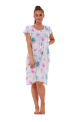 Cap Sleeve Cotton Nightgown Peach