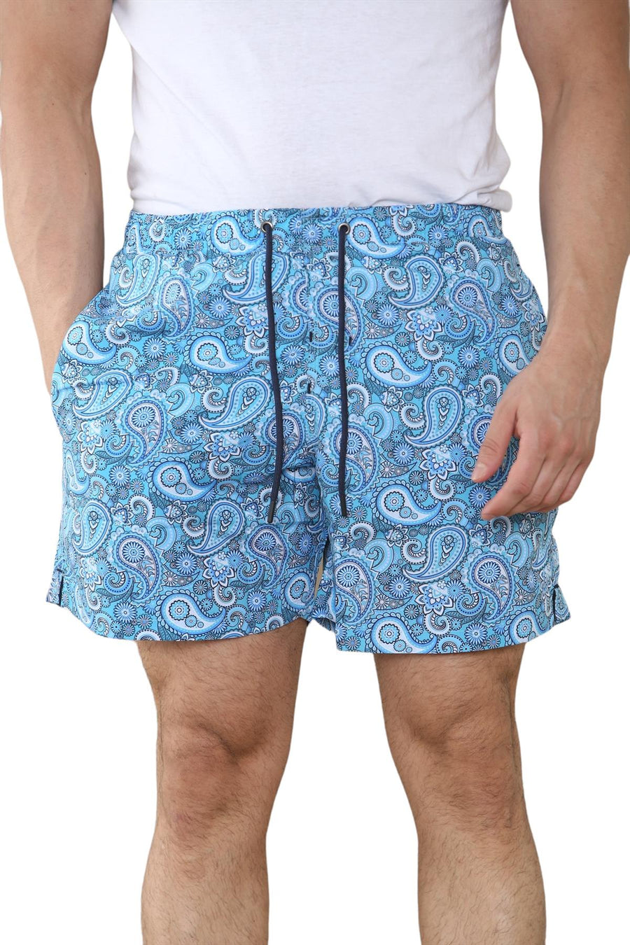 Mens Quick Dry Printed Swimming Summer Shorts