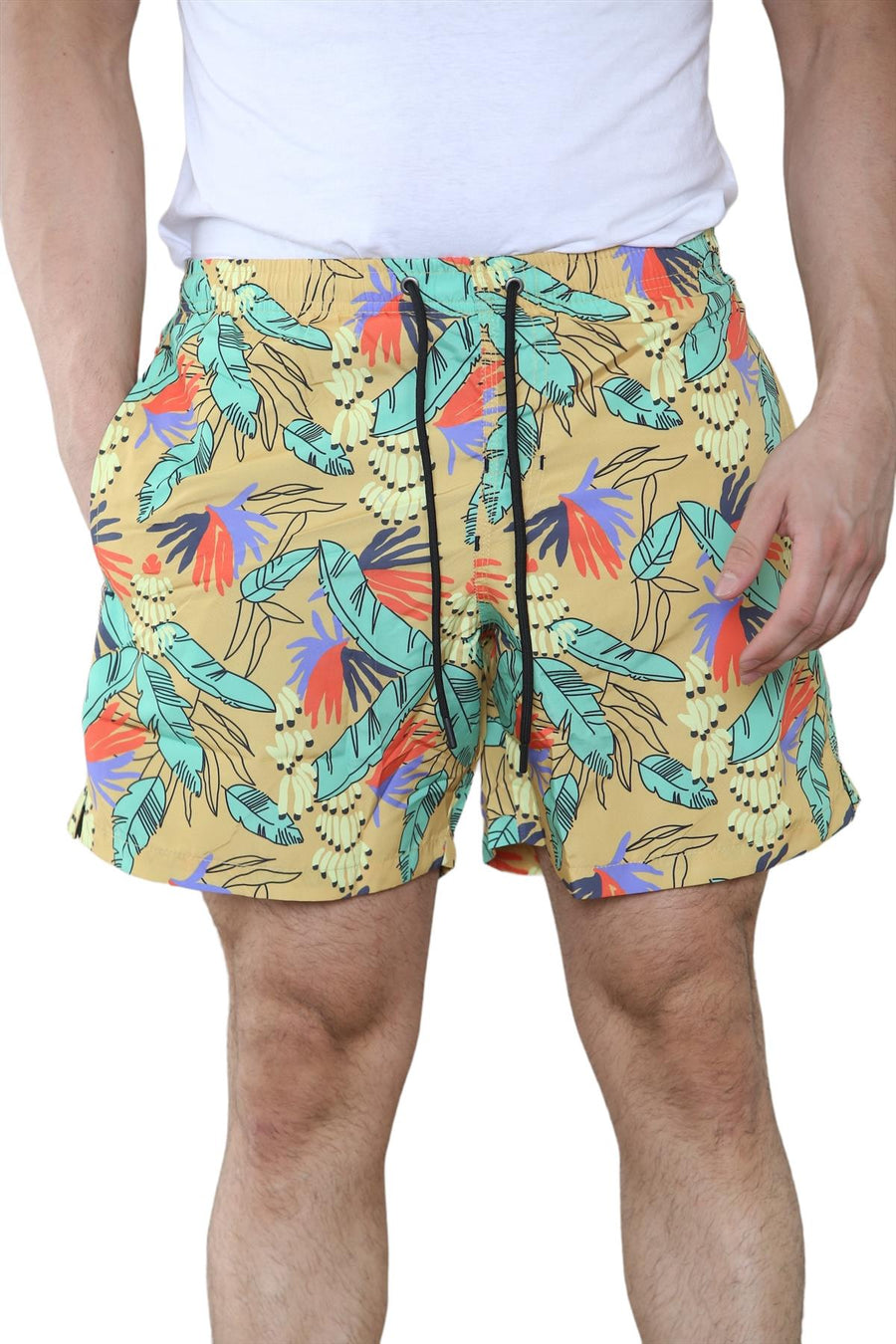 Mens Quick Dry Printed Swimming Summer Shorts