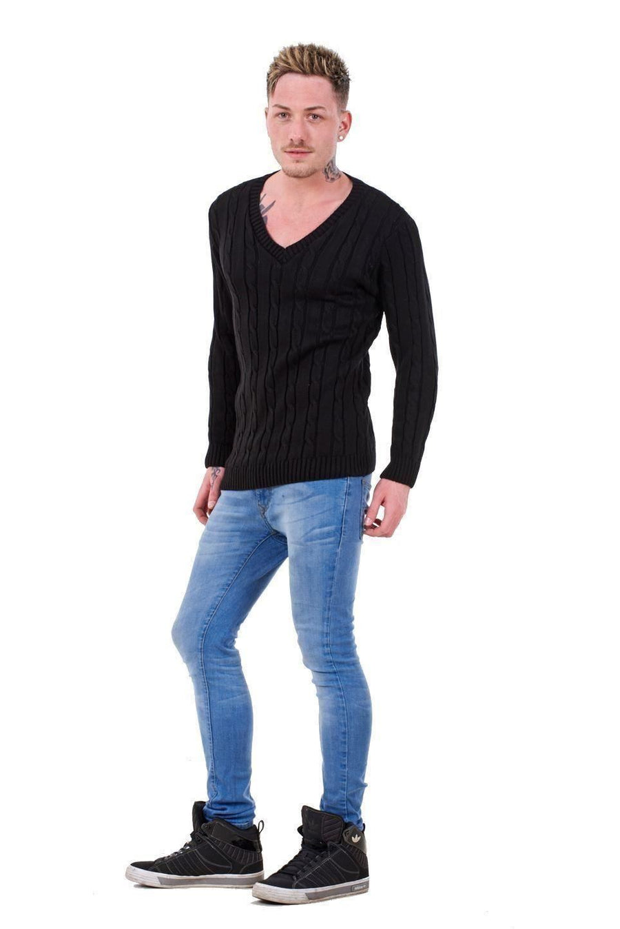 Mens Acrylic V Neck Sweater Winter