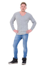 Mens Acrylic V Neck Sweater Winter