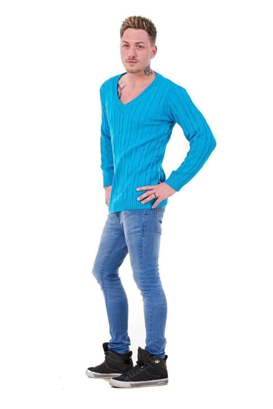Mens Acrylic V Neck Sweater Winter