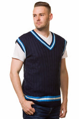 Mens Cable Knit Cricket Jumpers