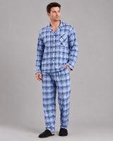 Men’s Cotton Blend Checked Pyjama Set