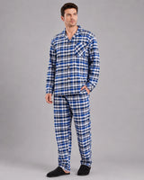 Men’s Cotton Blend Checked Pyjama Set