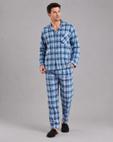 Men’s Cotton Blend Checked Pyjama Set