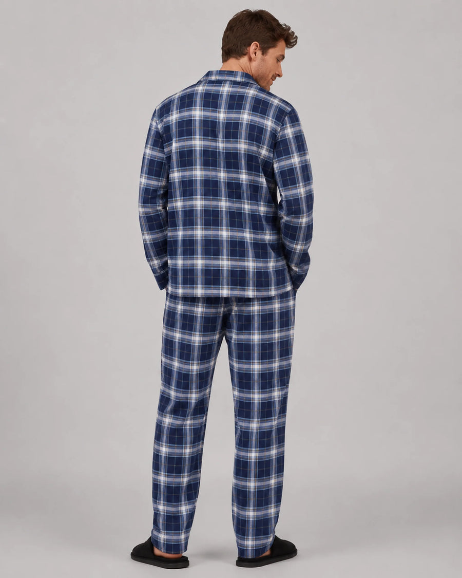 Men’s Cotton Blend Checked Pyjama Set