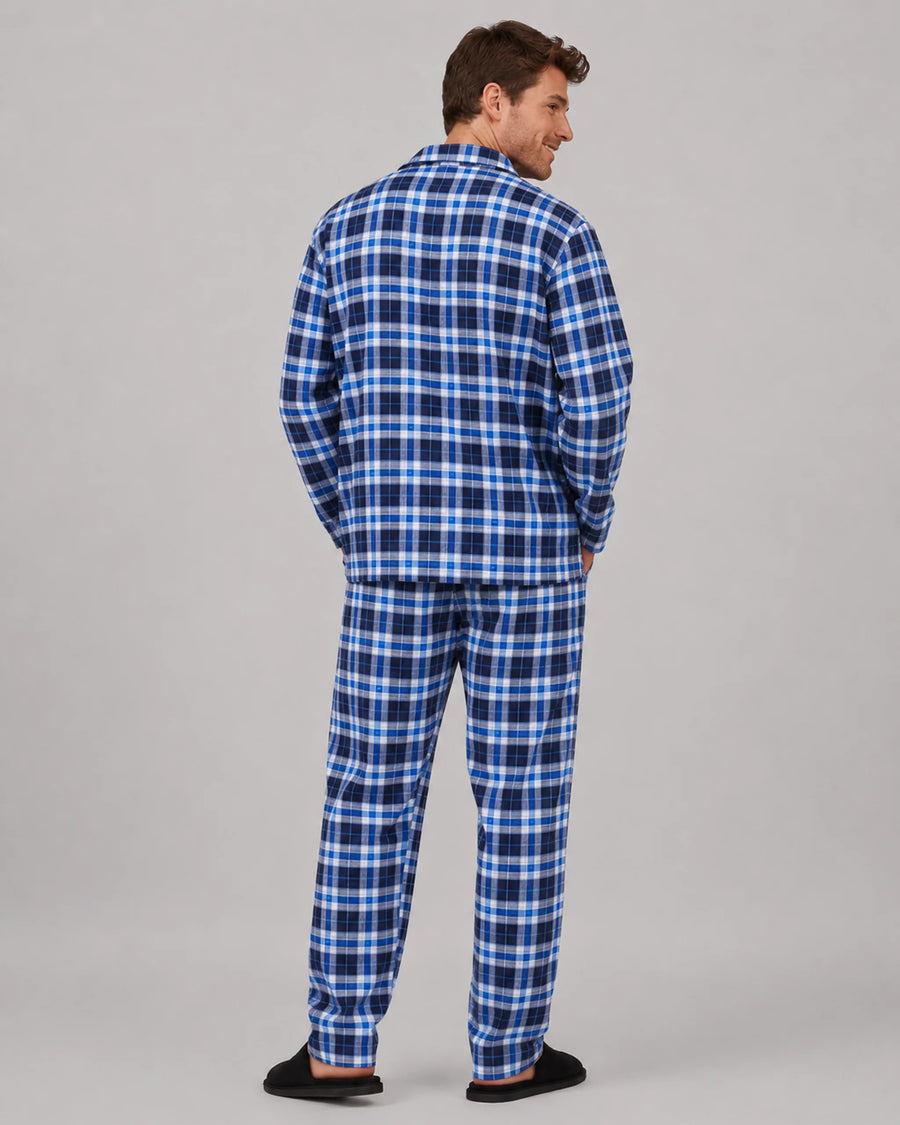 Men’s Cotton Blend Checked Pyjama Set