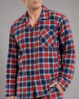 Men’s Cotton Blend Checked Pyjama Set