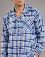 Men’s Cotton Blend Checked Pyjama Set