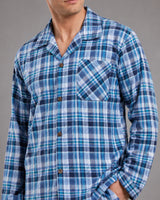 Men’s Cotton Blend Checked Pyjama Set