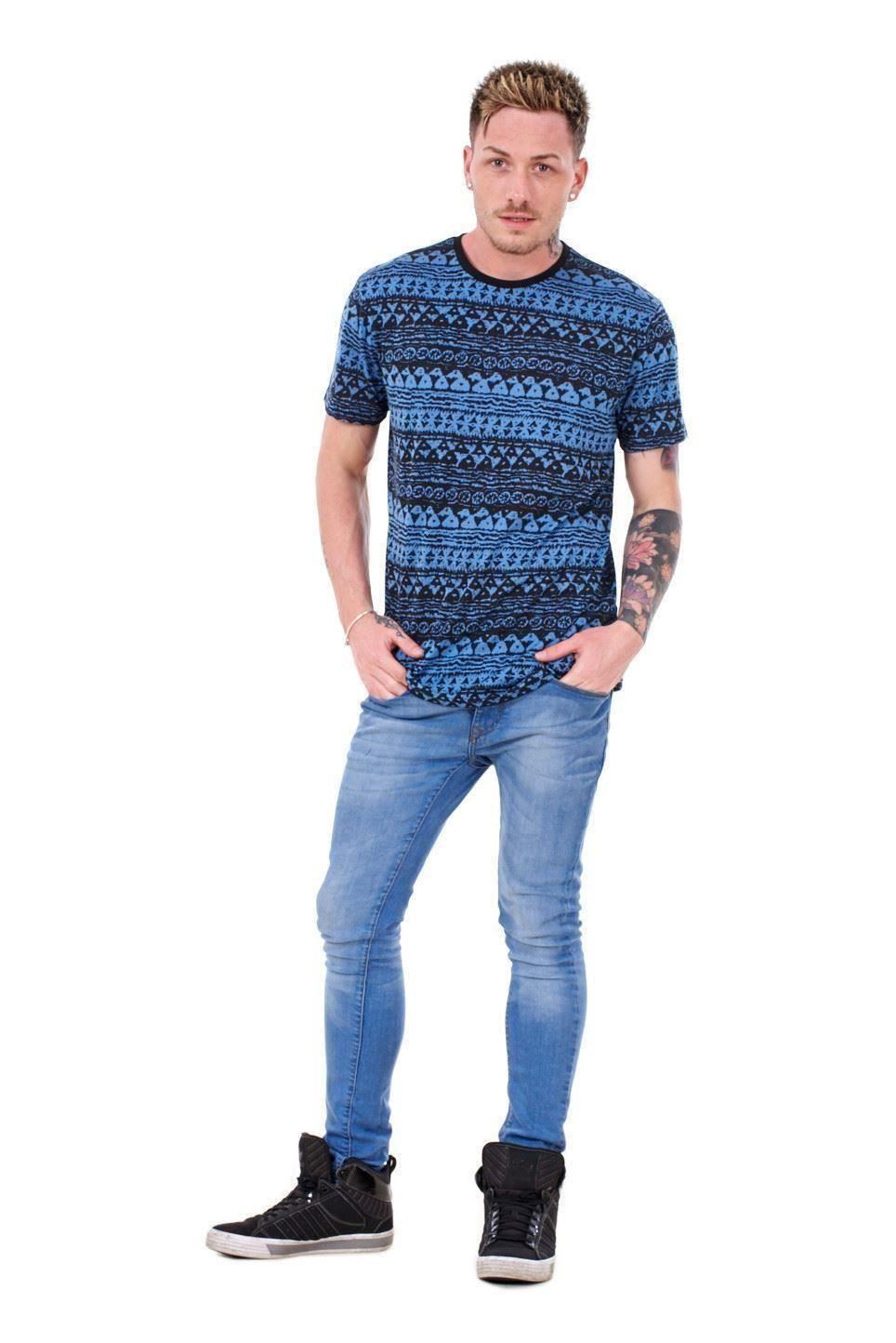 Mens Cotton Viscose T Shirt Printed