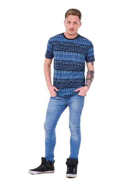 Mens Cotton Viscose T Shirt Printed