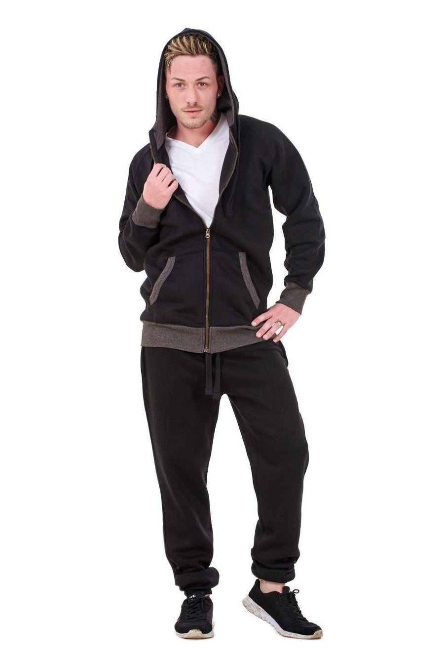 Mens Designer Tracksuit Set Plain