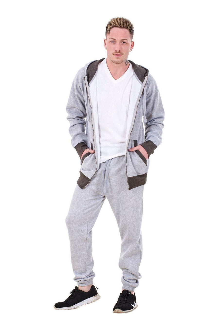 Mens Designer Tracksuit Set Plain