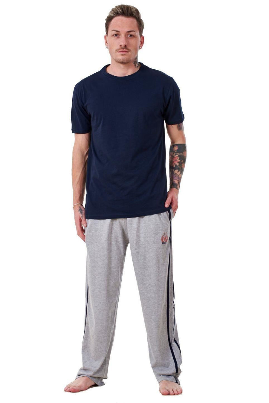 Mens Plain 100% Cotton Pyjama Sets