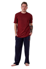 Mens Plain 100% Cotton Pyjama Sets