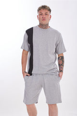 Mens 2 Piece Pyjama Set T Shirt & Shorts Summer Nightwear Lounge Sleepwear