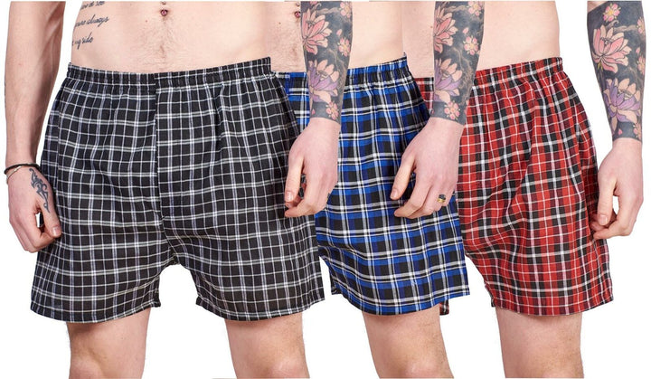 Men's Woven Boxer Shorts Multipack