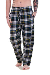 Mens Flannel Pyjama Bottoms Brushed Cotton Check Lounge Pants Nightwear M to 5XL