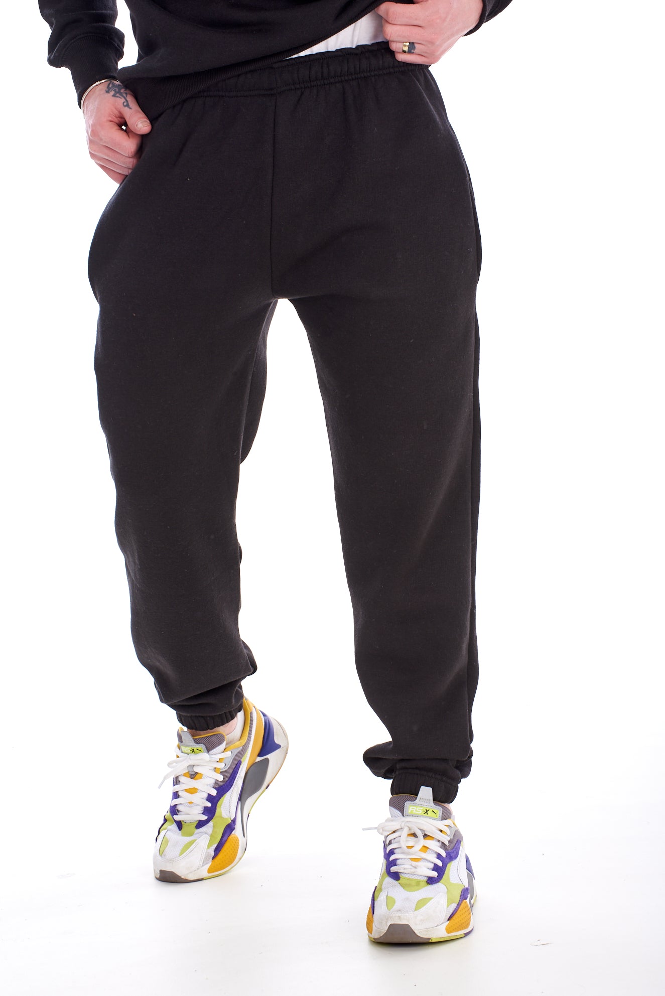 Mens Fleece Joggers Tracksuit Bottoms Sweatpants Gym Casual Trousers Pants