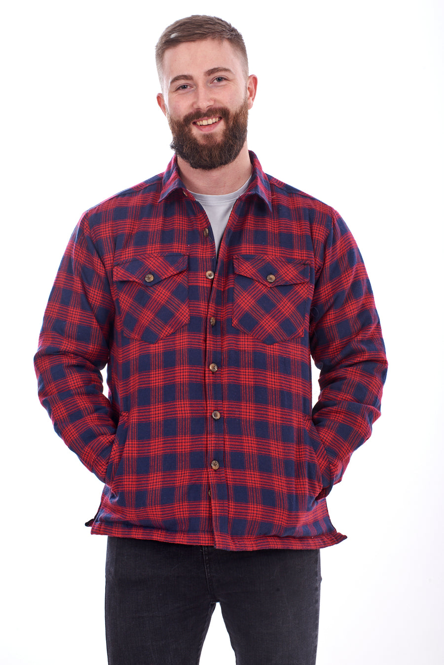 Thick Padded Lumberjack Shirt Jacket