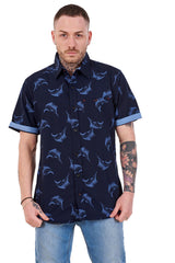 Mens Short Sleeve Collared Shirt