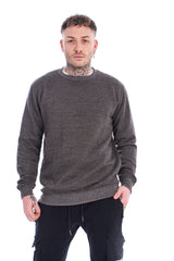 Mens Ribbed Sweatshirt Fleece Lined