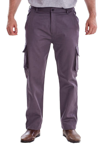 Cargo Work Pants with Elastic Waist