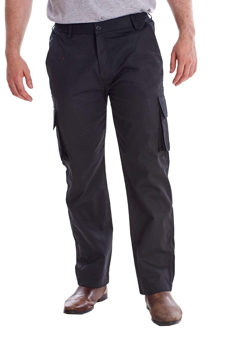 Cargo Work Pants with Elastic Waist